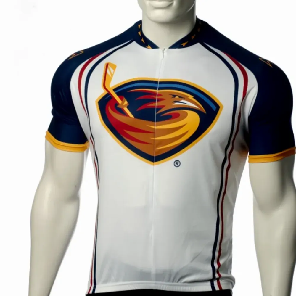 Atlanta Thrashers Cycling Jersey/White/Blue/Gold
