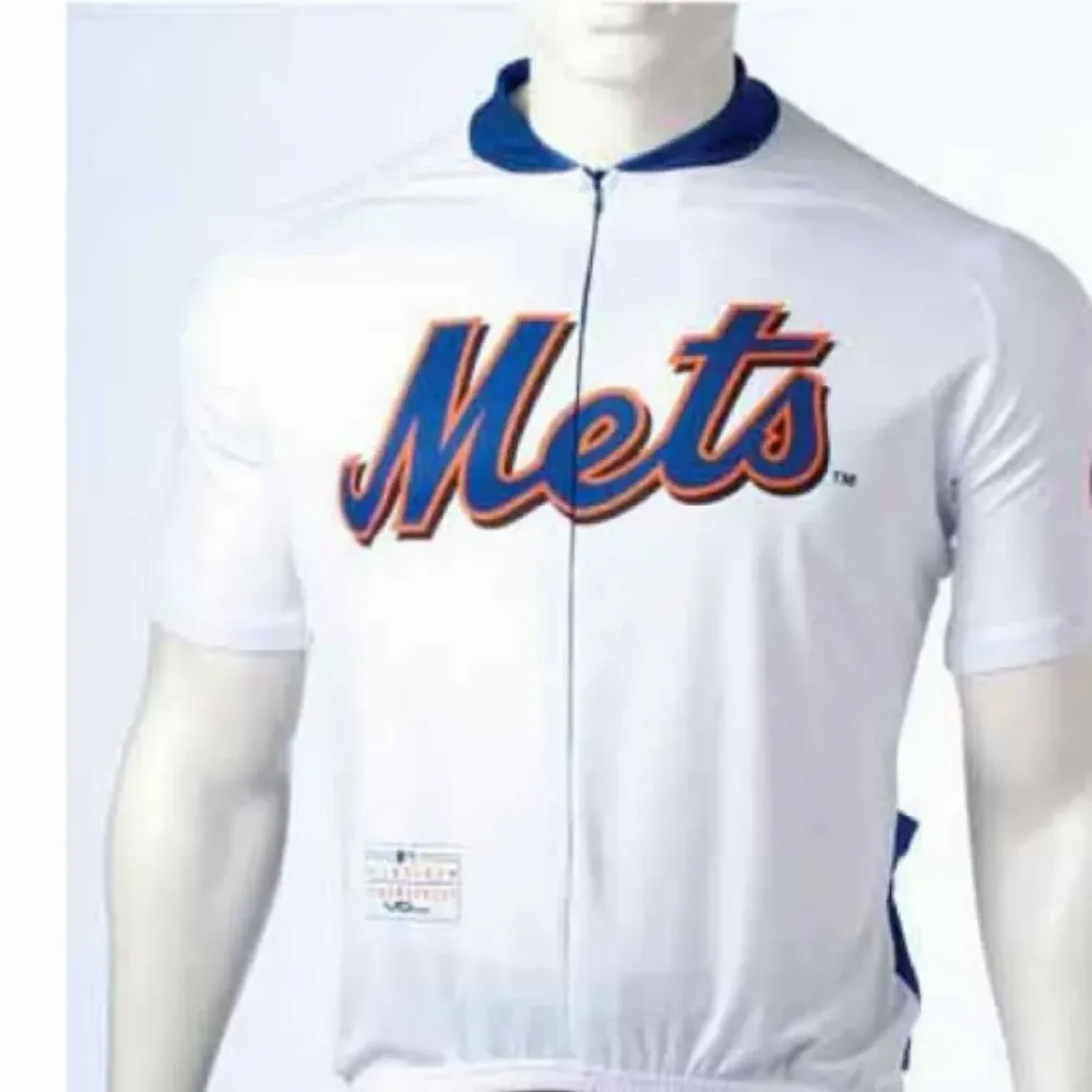 New York Mets Cycling Jersey Authentic Team White/Blue