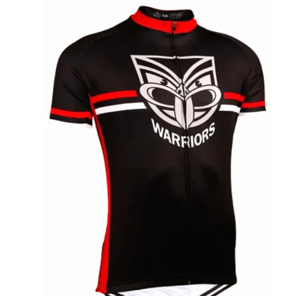 Warriors Cycling Jersey/Black/Red/White