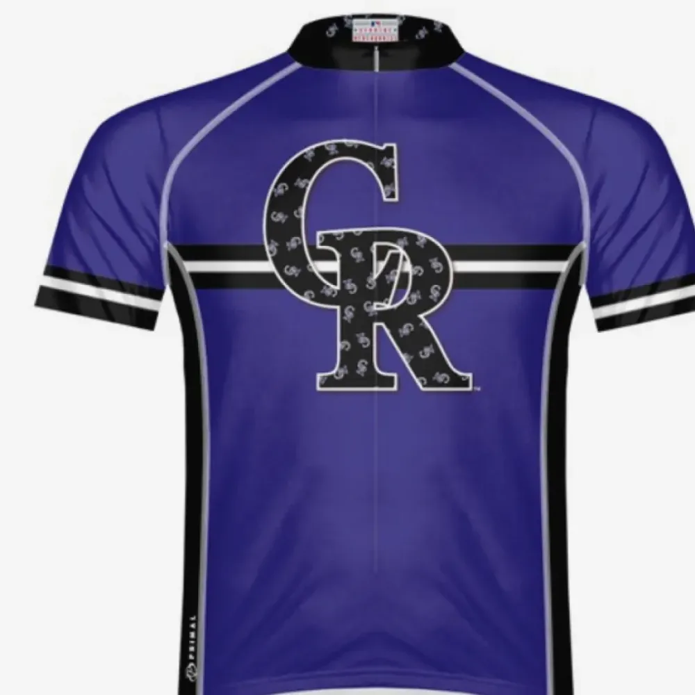 Primal Colorado Rockies Cycling Jersey Blue/Black/White