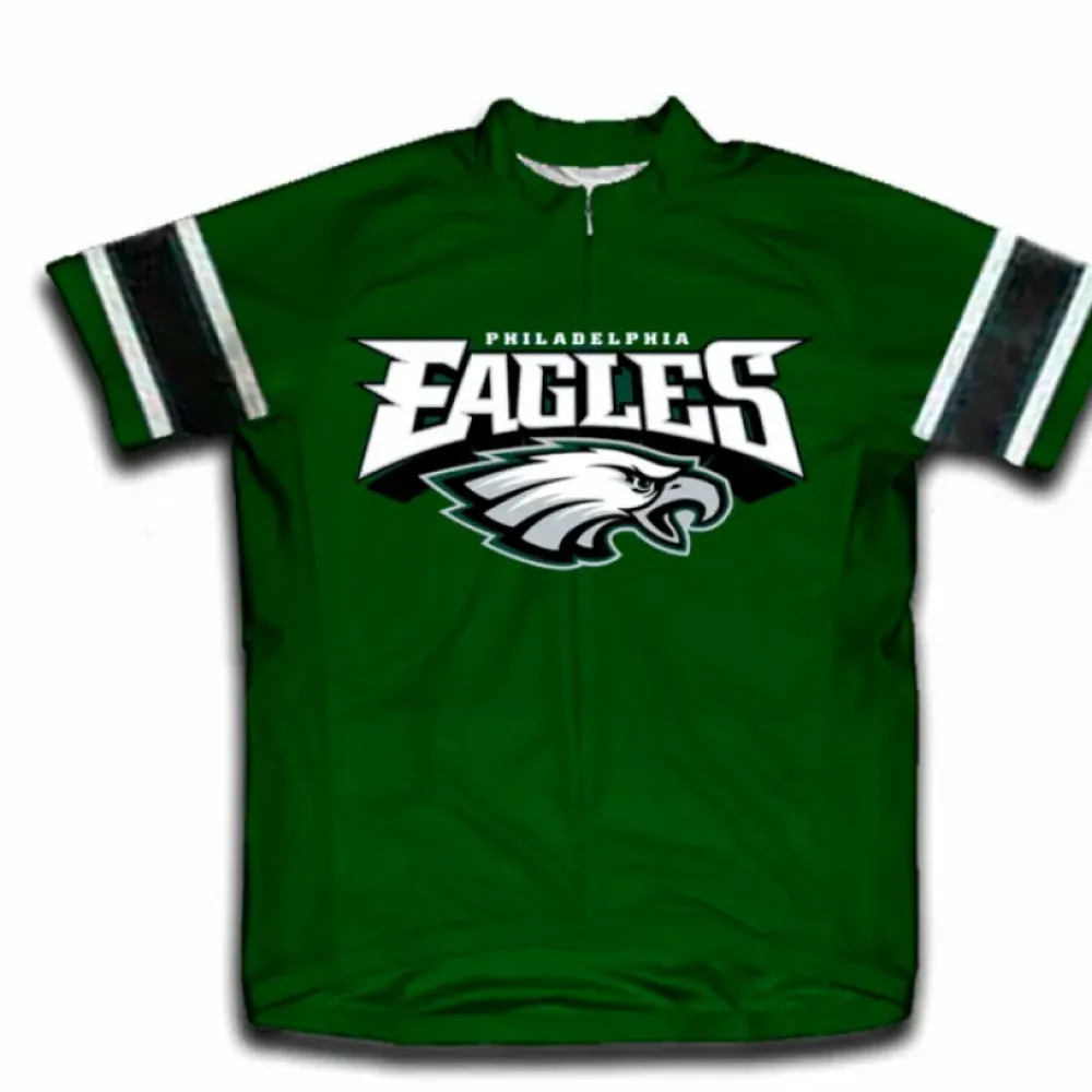 Philadelphia Eagles Cycling Jersey/Green/White