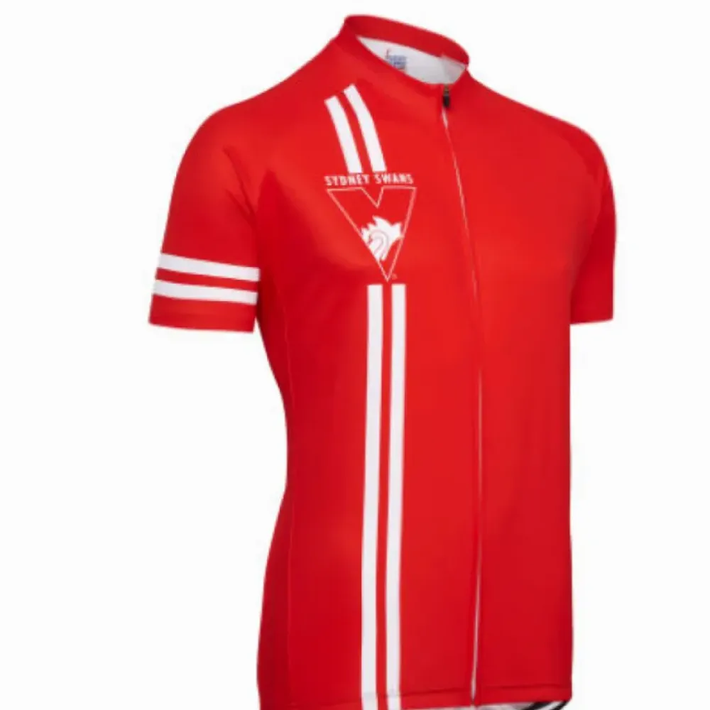 Sydney Swans Mountain and road bike Short Sleeve Cycling Jerseys/Red/White