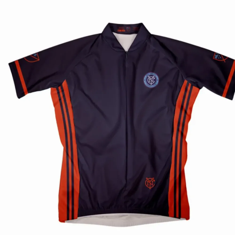 New York City Cycling Jersey/Black/Orange