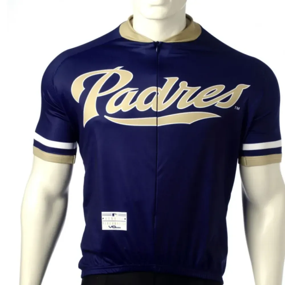 San Diego Padres Cycling Jersey Navy/Gold