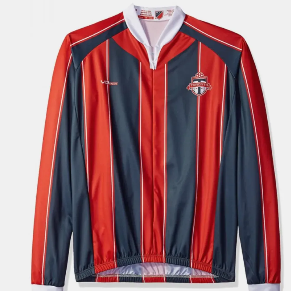 Vonixx Toronto FC Long Sleeve Cycling Jersey Red/Navy/White