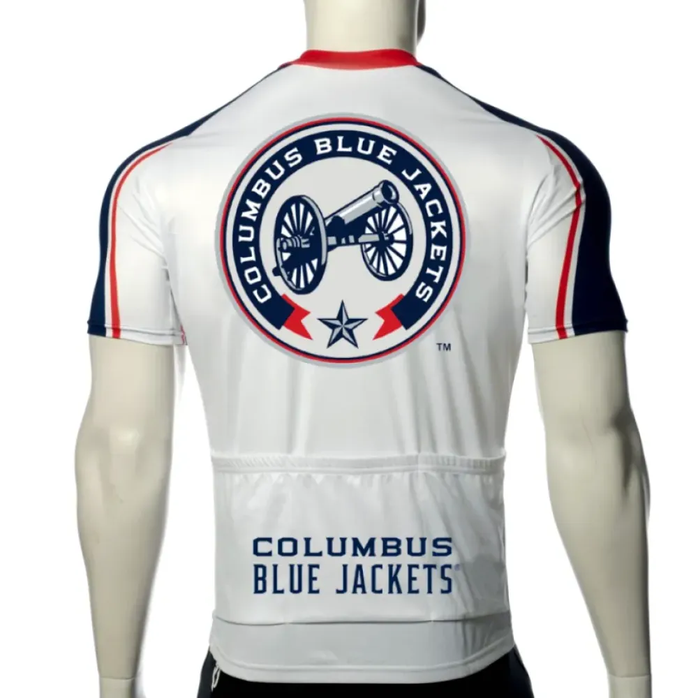 Columbus Blue Jackets Cycling Jersey Women's White/Red/Navy