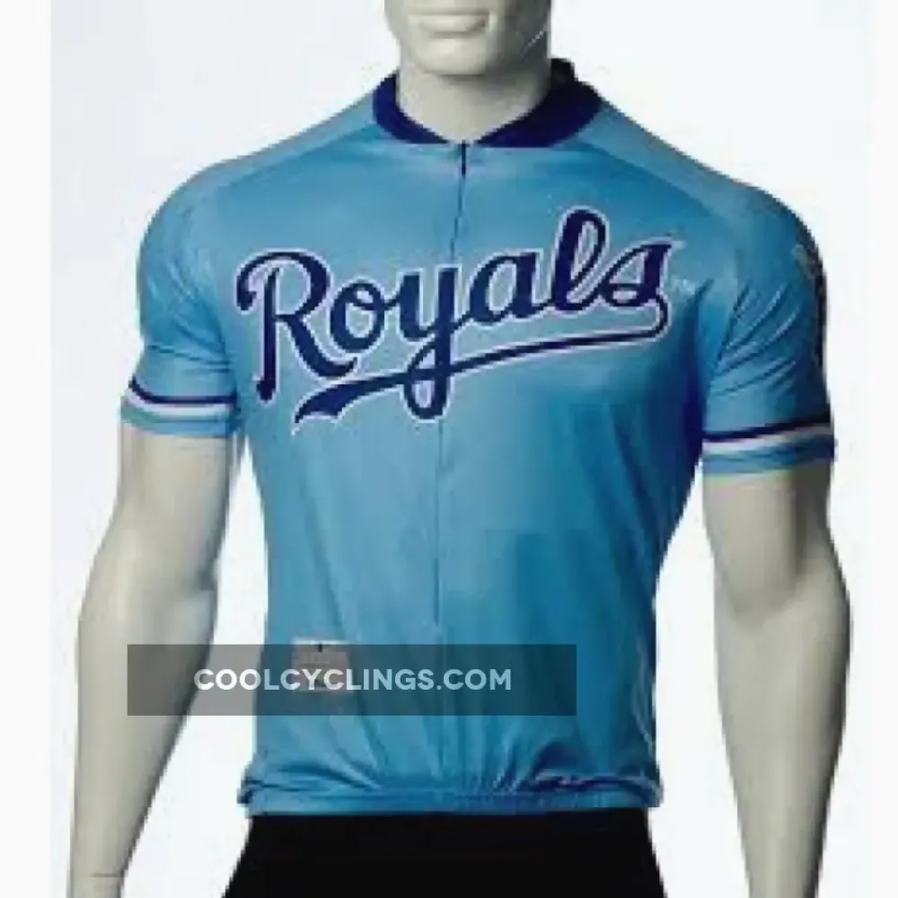 MLB Kansas City Royals Cycling Jersey Blue/White