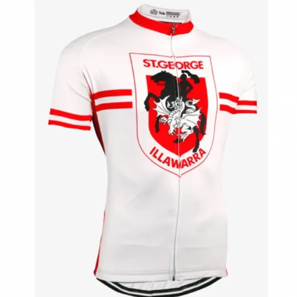 St. George Illawarra Dragons Cycling Jersey/White/Red