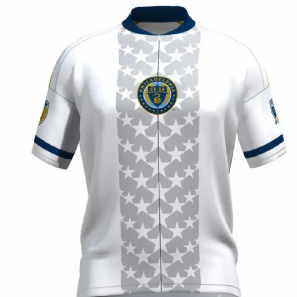 Philadelphia Union Pro Cycling Jersey, MLSPHX2/White/Grey