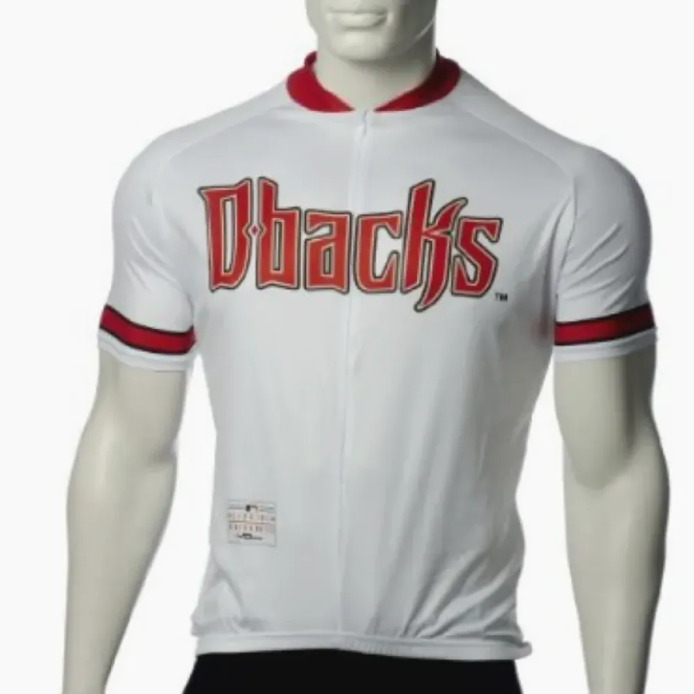 MLB Arizona Diamondbacks Cycling Jersey Men's White/Red