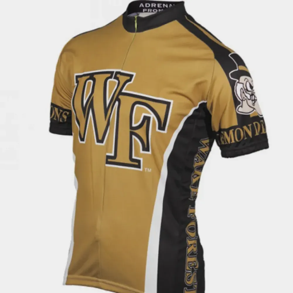 Adrenaline Promotions Wake Forest Demon Deacons Cycling Jersey Gold/Black/White