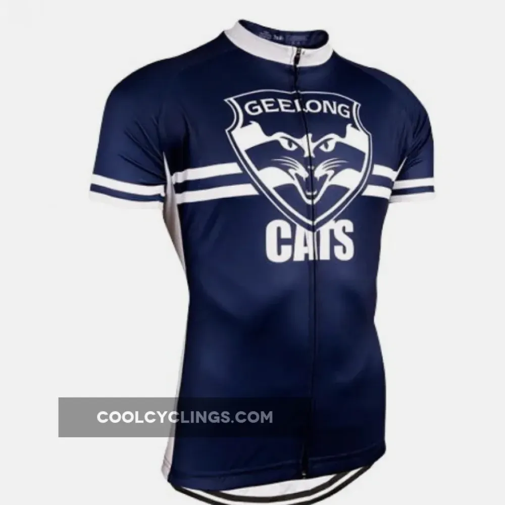 Geelong Cats AFL Cycling Jersey Navy/White