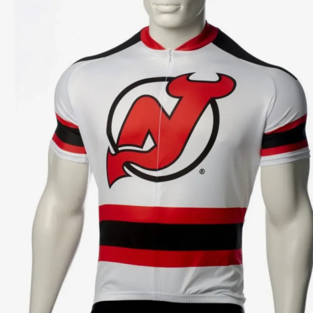 New Jersey Devils Pro Cycling Jersey/White/Red/Black