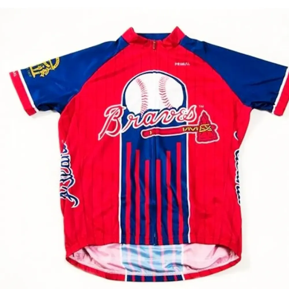 Atlanta Braves Cycling Jersey/Red/Navy/White