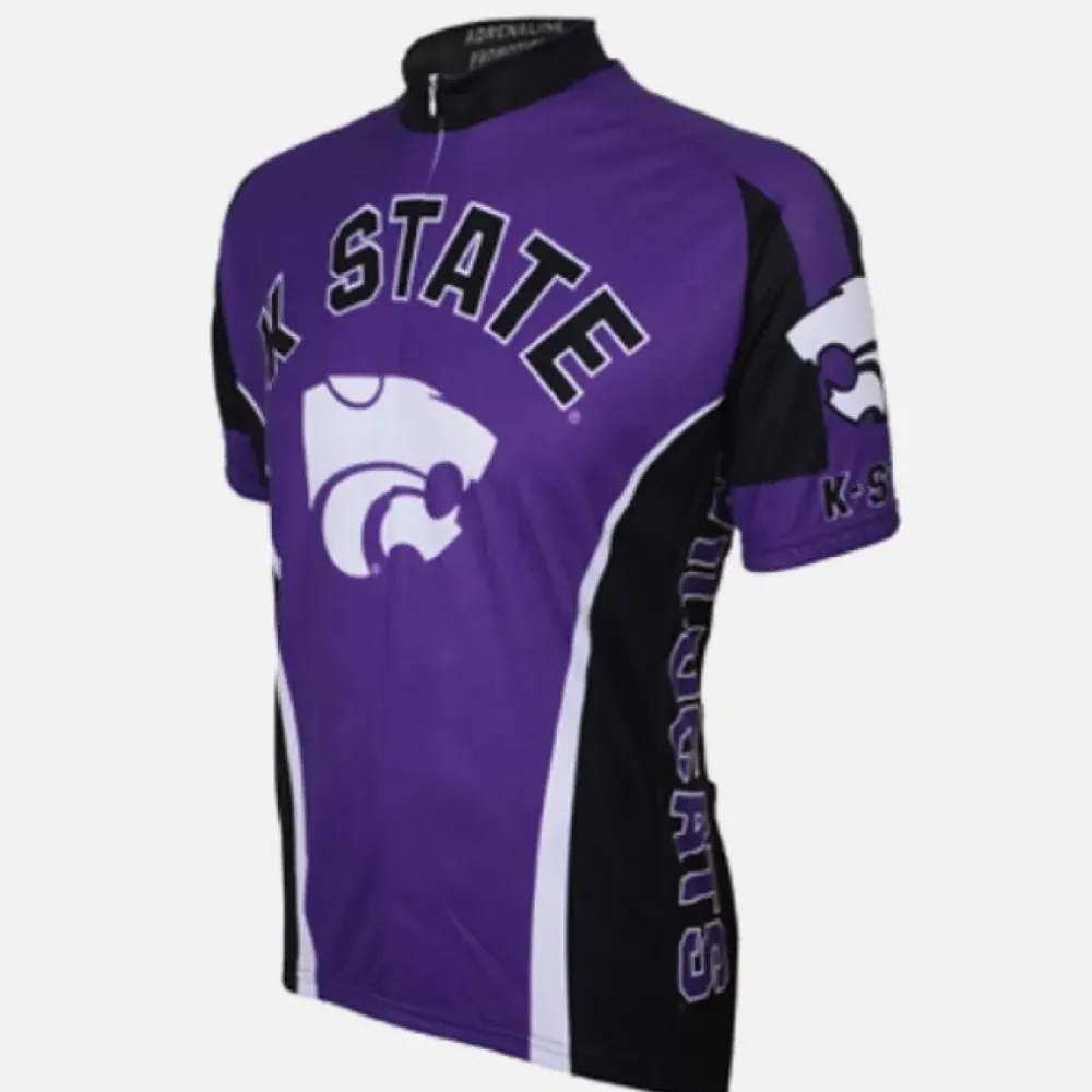 Adrenaline Pro Cycling KSU K-State Kansas State Wildcats Jersey/Purple/Black