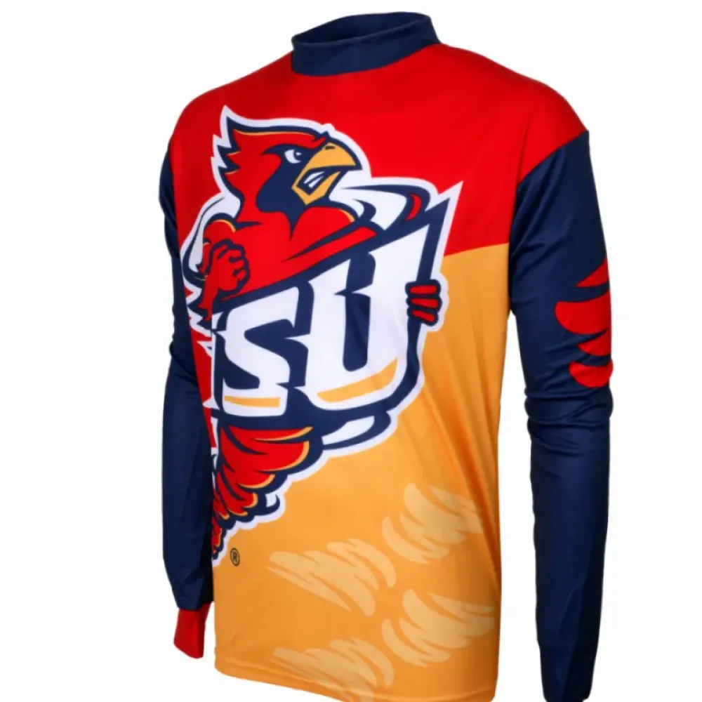 Iowa State Cyclones MTB Cycling Jersey - Long Sleeve Royal/Gold/Red