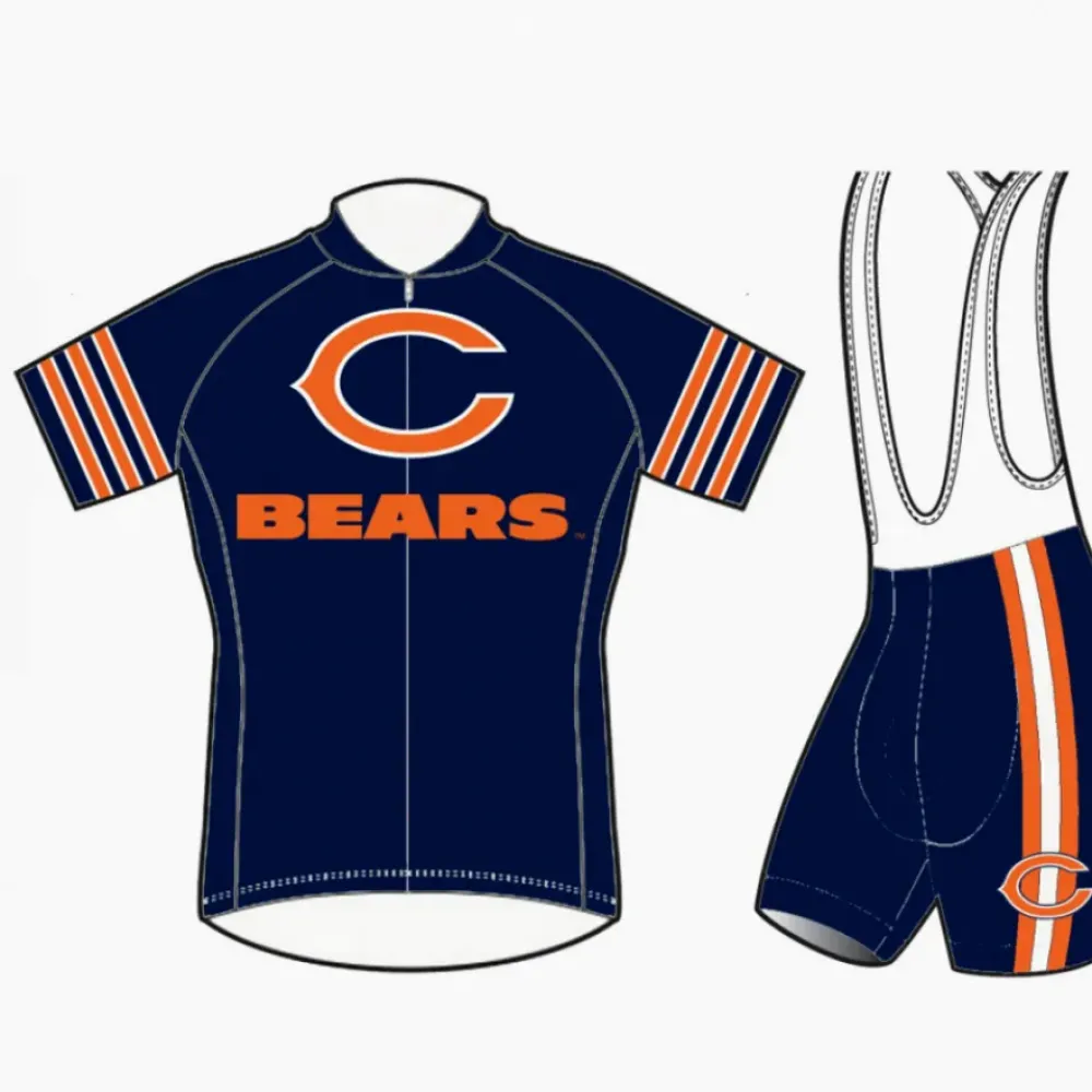 Chicago Bears Cycling Jersey   Bib Shorts - Official NFL Gear