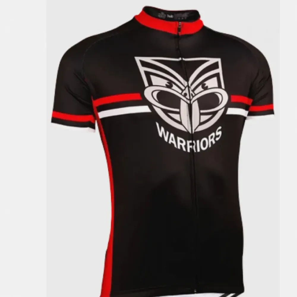 NZ Warriors Road Cycling Jersey - Official/Black/Red/White
