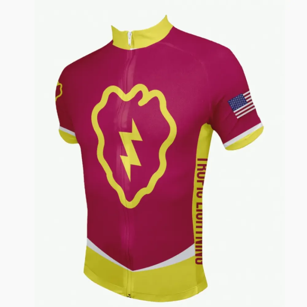 Iron Lightning Cycling Jersey/Red/Yellow