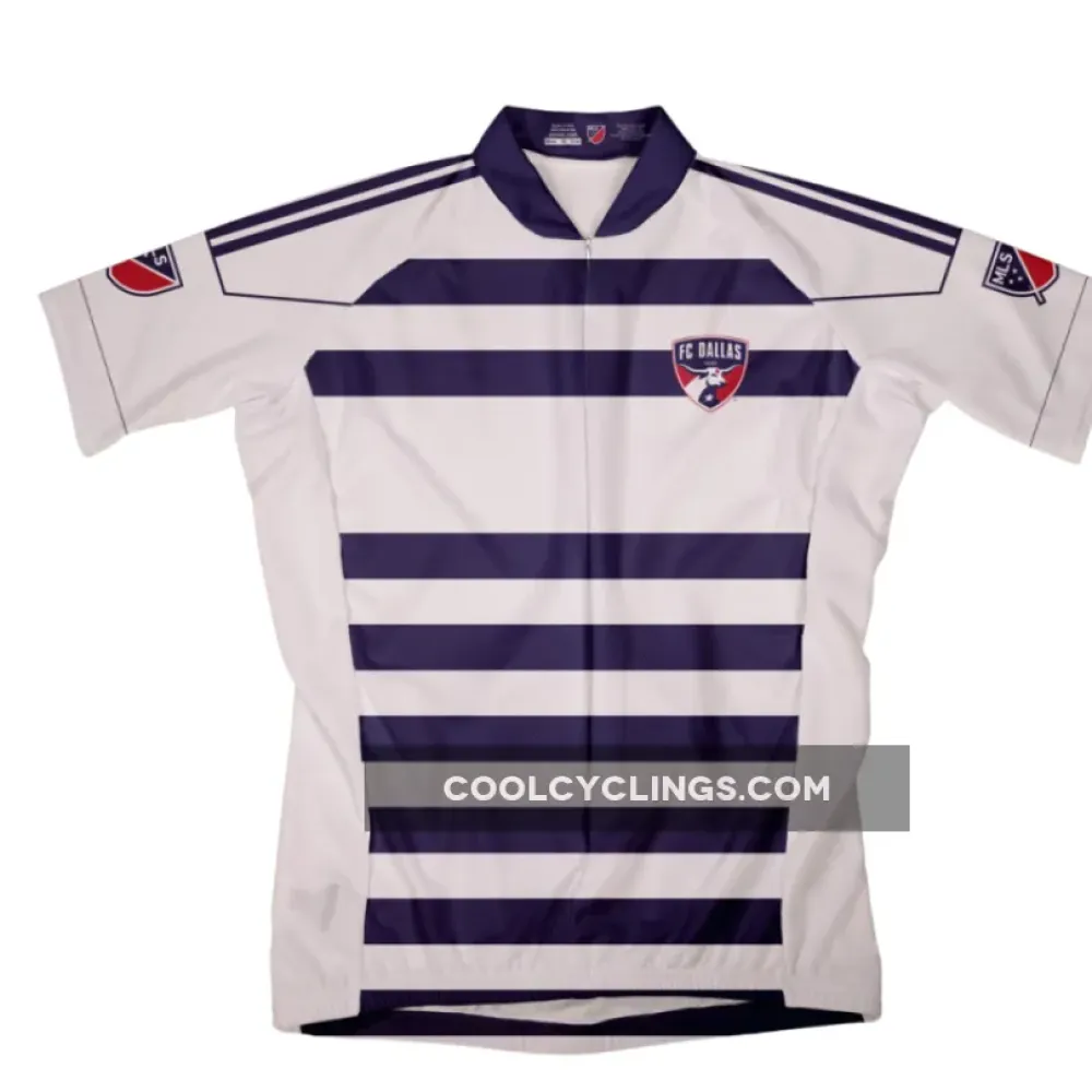 FC Dallas Cycling Jersey - Premium Design and Materials / Navy/White