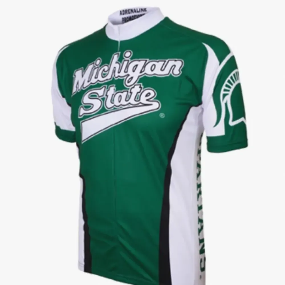 Adrenaline MSU Michigan State Spartans Racing Jersey - Green/White/Black