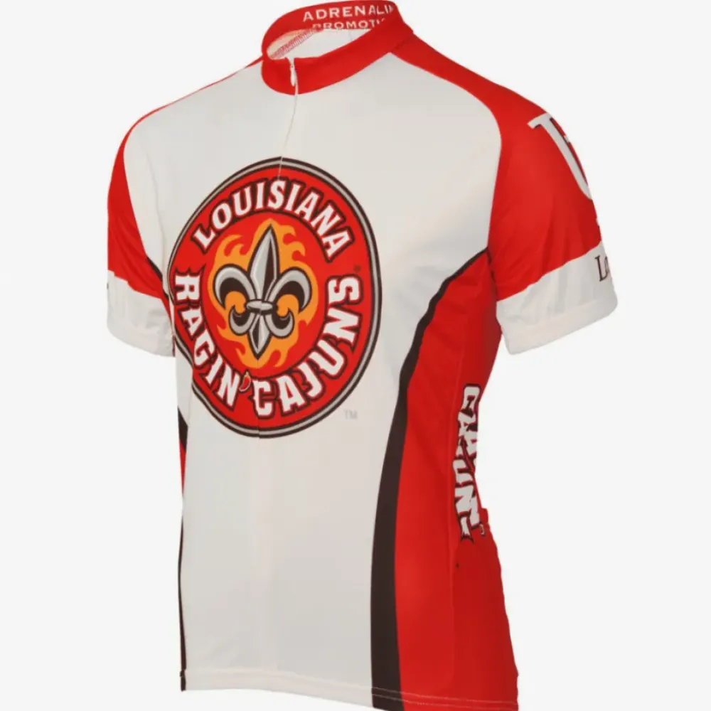 Adrenaline Promotions Louisiana Ragin' Cajuns Short Sleeve Cycling Jersey/Red/White