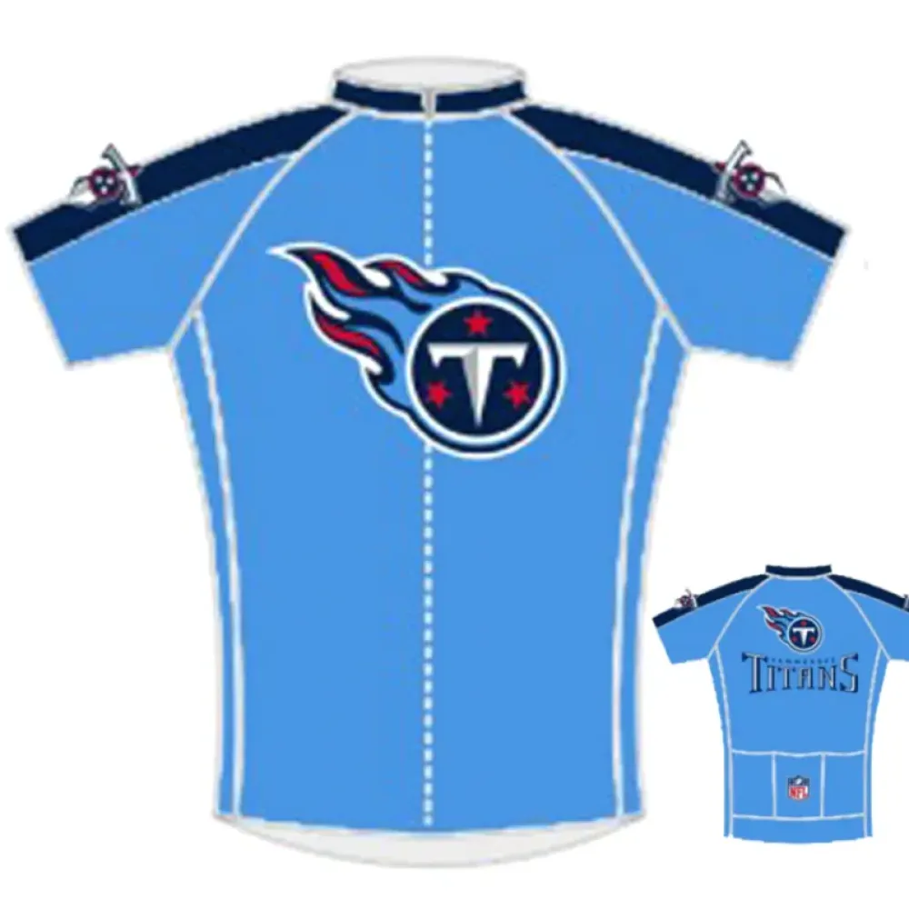 NFL Tennessee Titans Official Cycling Jersey - Blue/White/Black