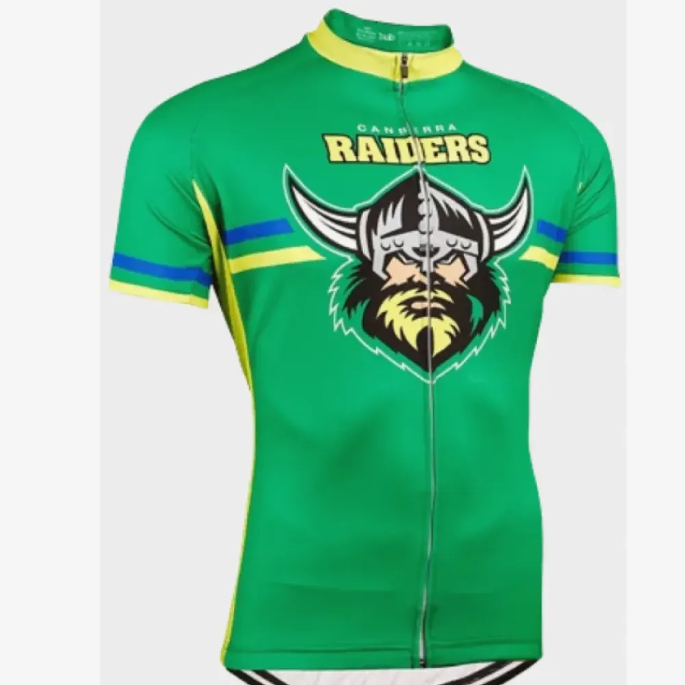 Canberra Raiders Cycling Jersey/Green/Yellow/Blue