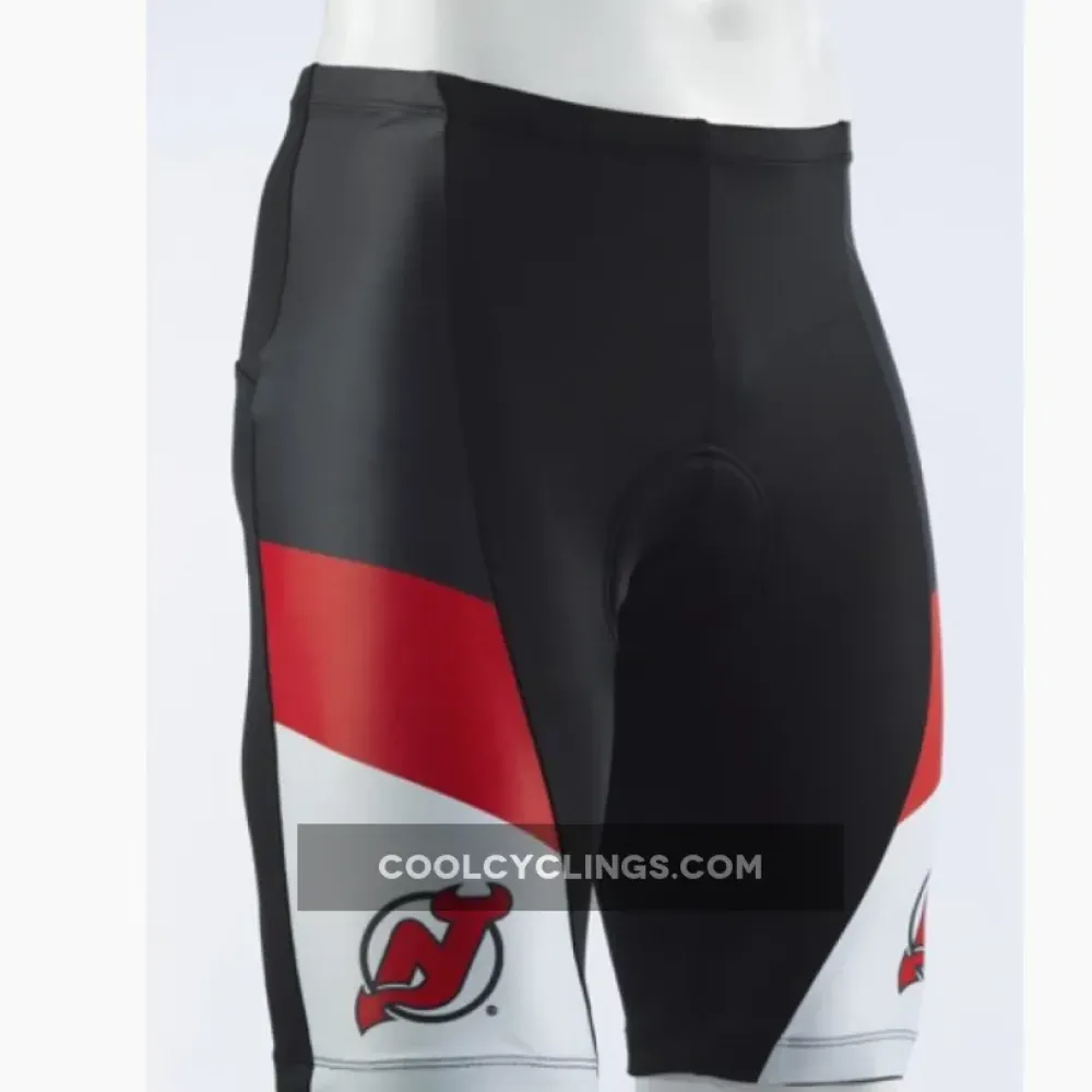 New Jersey Devils Cycling Shorts - Power & Style/Black/Red/White