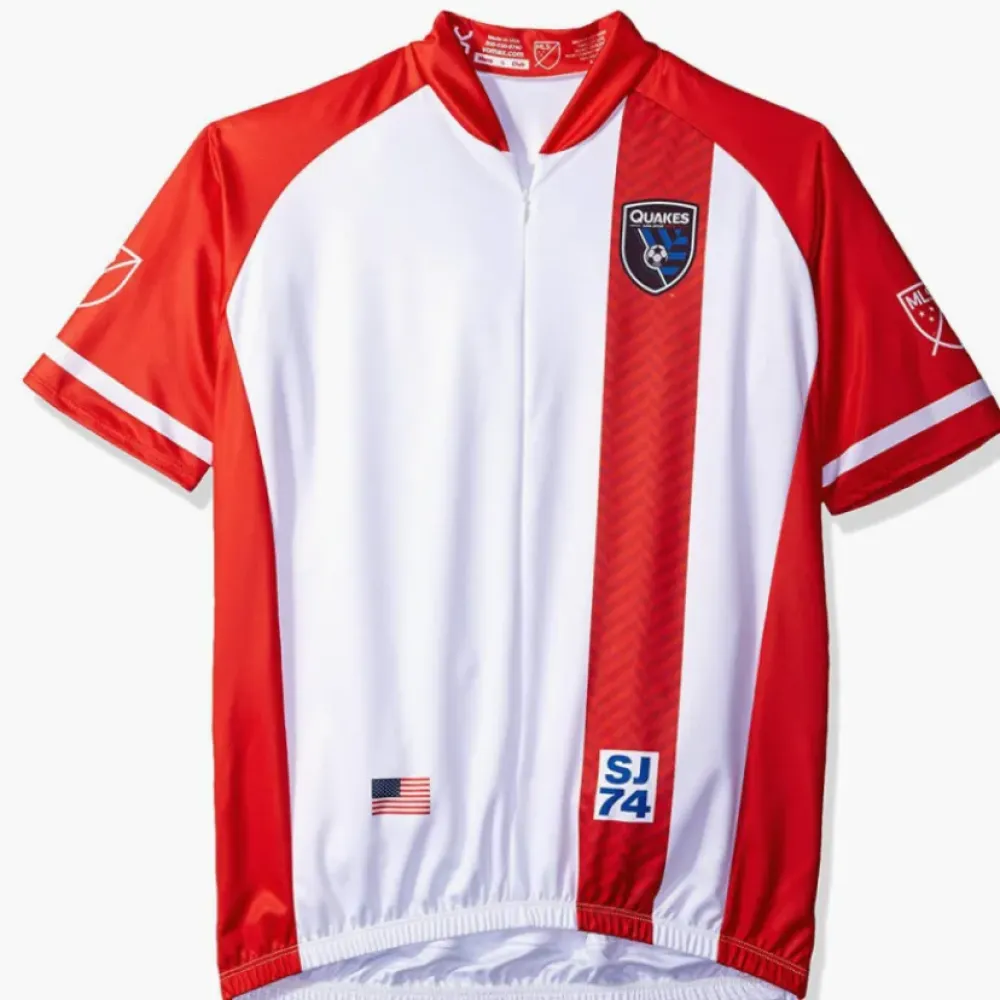 MLSCycling Jersey Short Sleeve White/Red