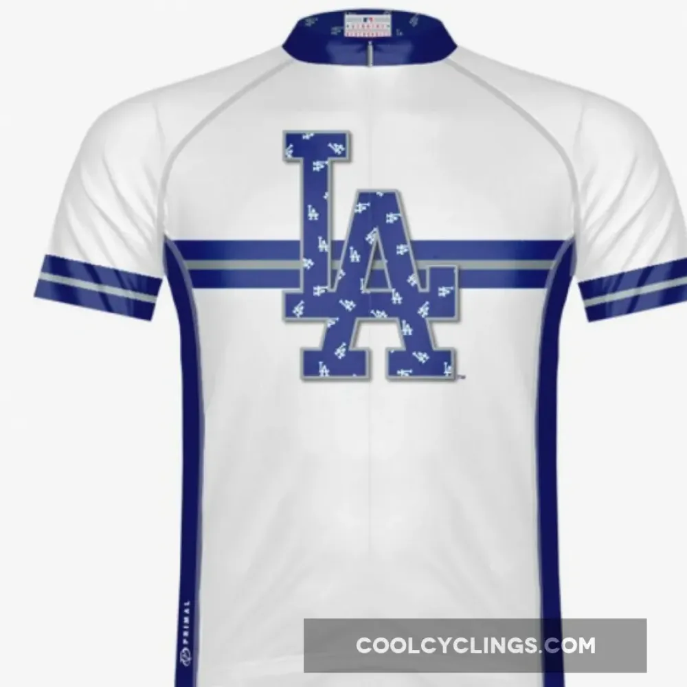 Primal Los Angeles Dodgers Cycling Jersey/White/Navy