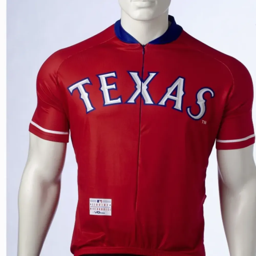 Texas Rangers Cycling Jersey Bold Red/White/Navy