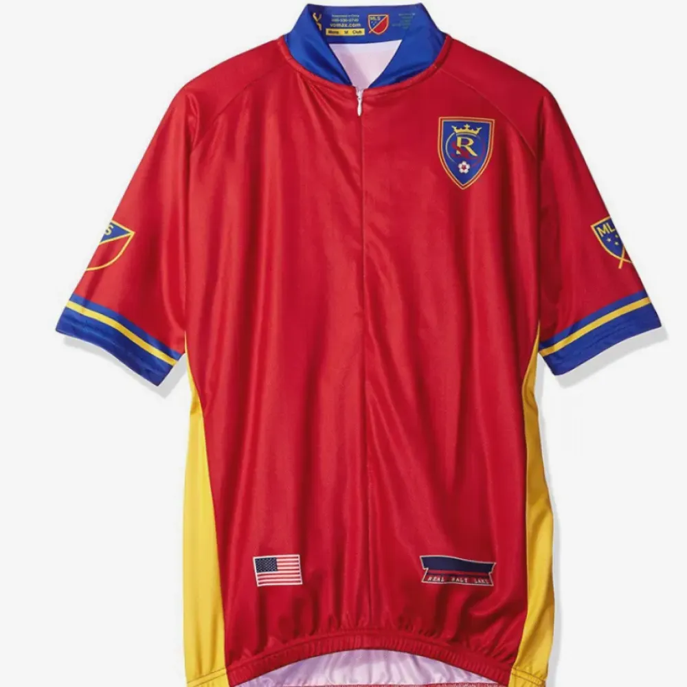 Majestic MLS Red/Yellow Cycling Jersey