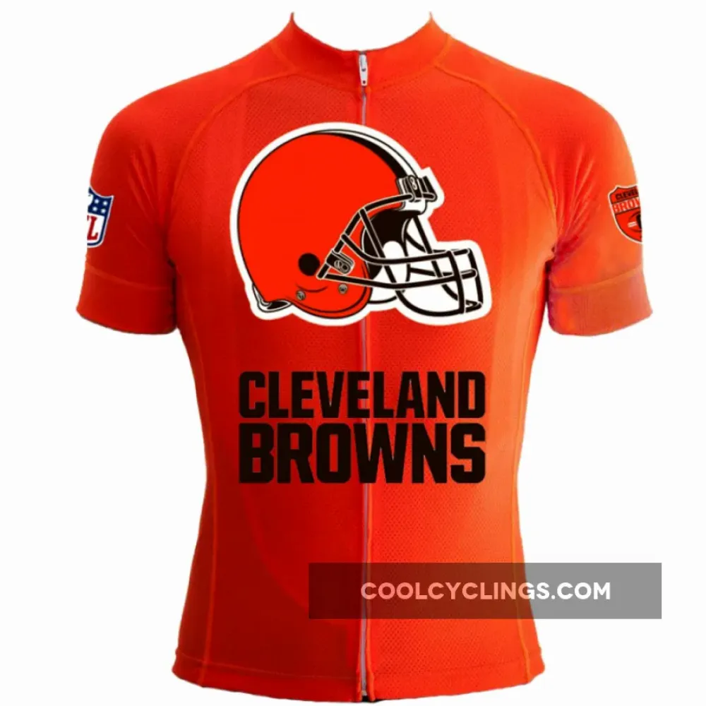 Cleveland Browns Cycling Jersey - Short Sleeve / Orange