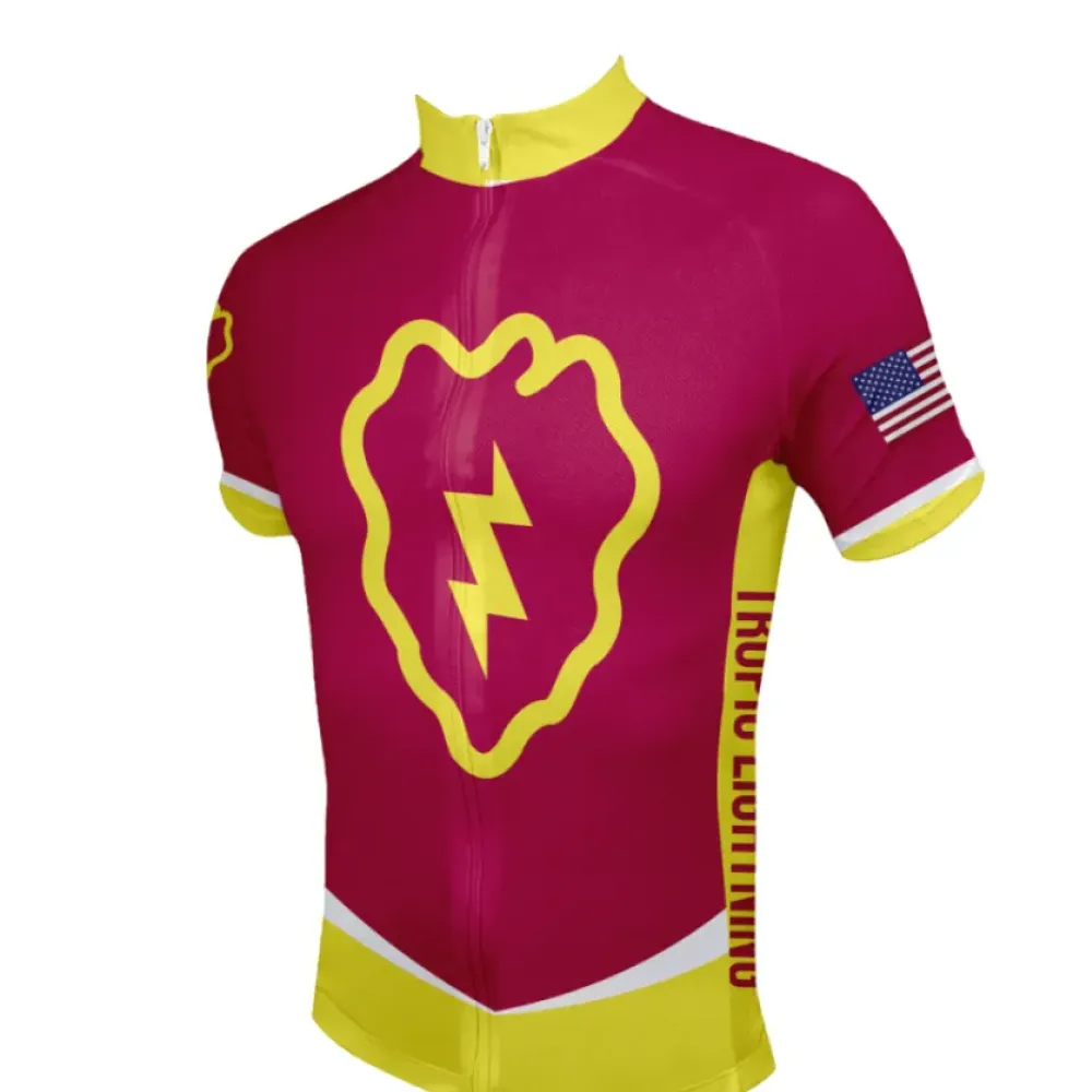 Iron Lightning Cycling Jersey/Red/Yellow