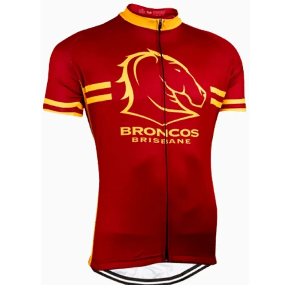 Brisbane Broncos Cycling Jersey - Maroon/Gold