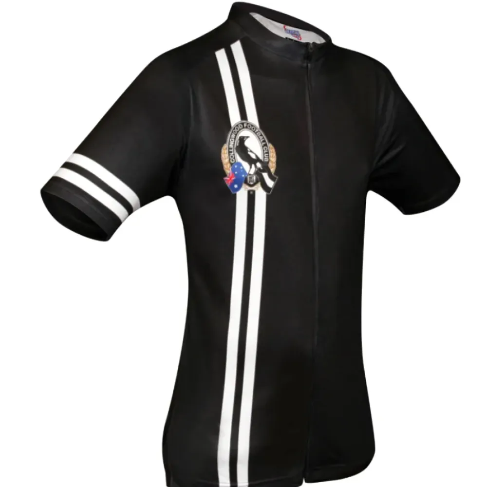 Collingwood Magpies Mountain and road bike Short Sleeve Cycling Jerseys/Black/White