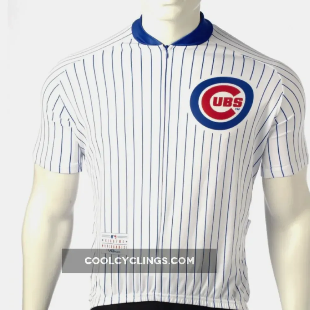 MLB Chicago Cubs Cycling Jersey/White/Blue