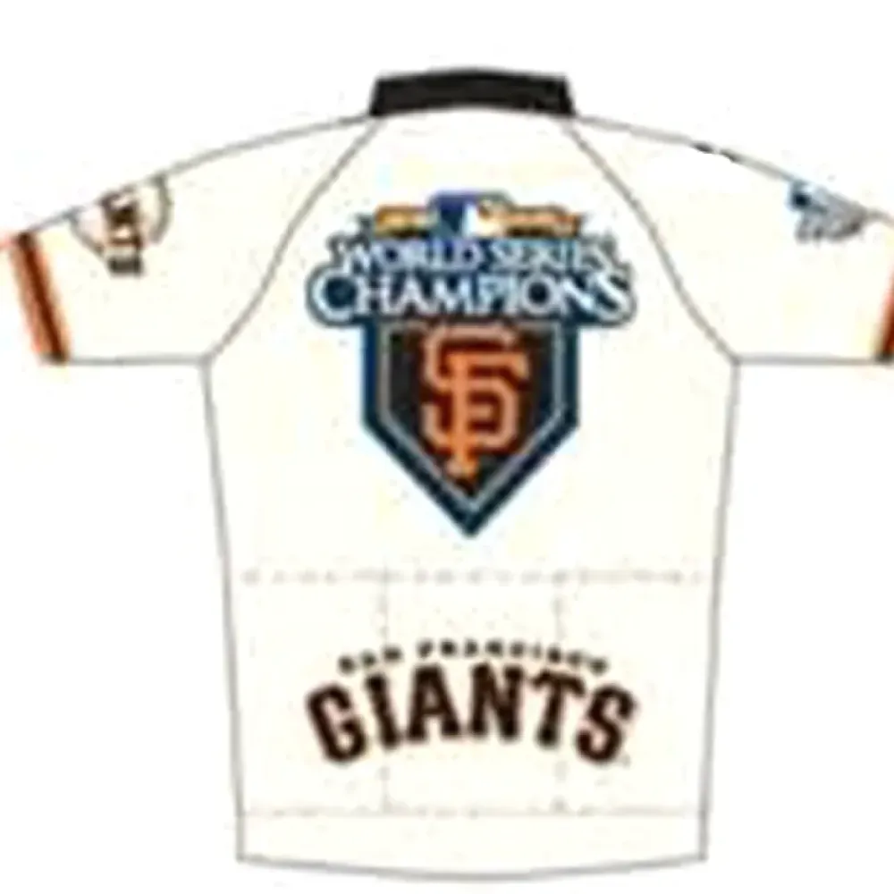 San Francisco Giants 2010 World Series Champions Cycling Jersey/White/Black