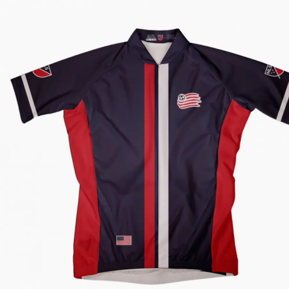 New England Revolution Cycling Jersey/Red/Navy/White