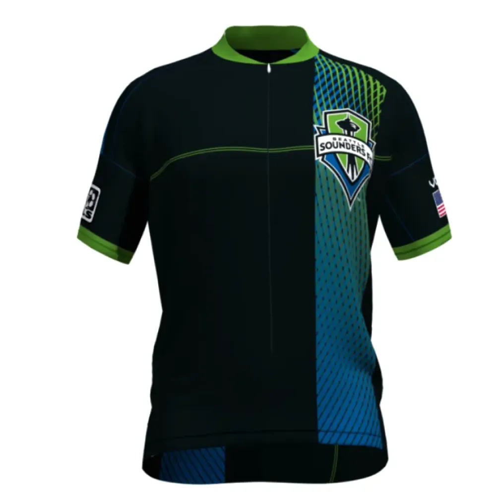 Seattle Sounders FC Cycling Jersey/Black/Green/Blue