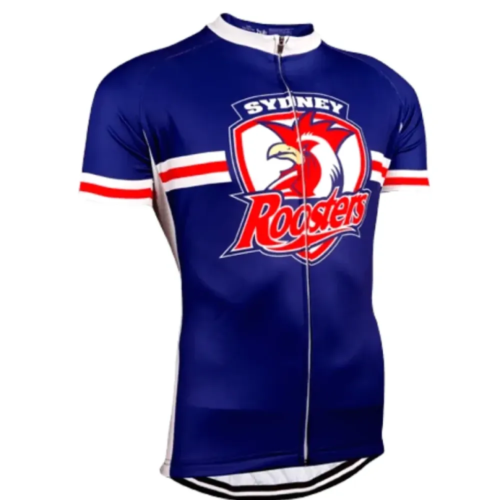 Sydney Roosters Short Sleeve Cycling Jersey/Blue/Red/White