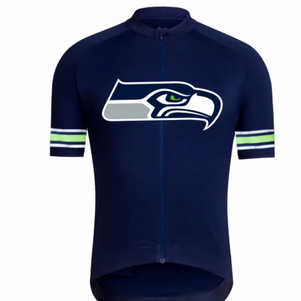 NFL Seattle Seahawks Cycling Jersey Navy/Green/White