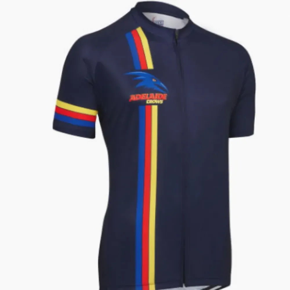 Adelaide Crows Road & Mountain Cycling Jersey Navy/Red/Yellow