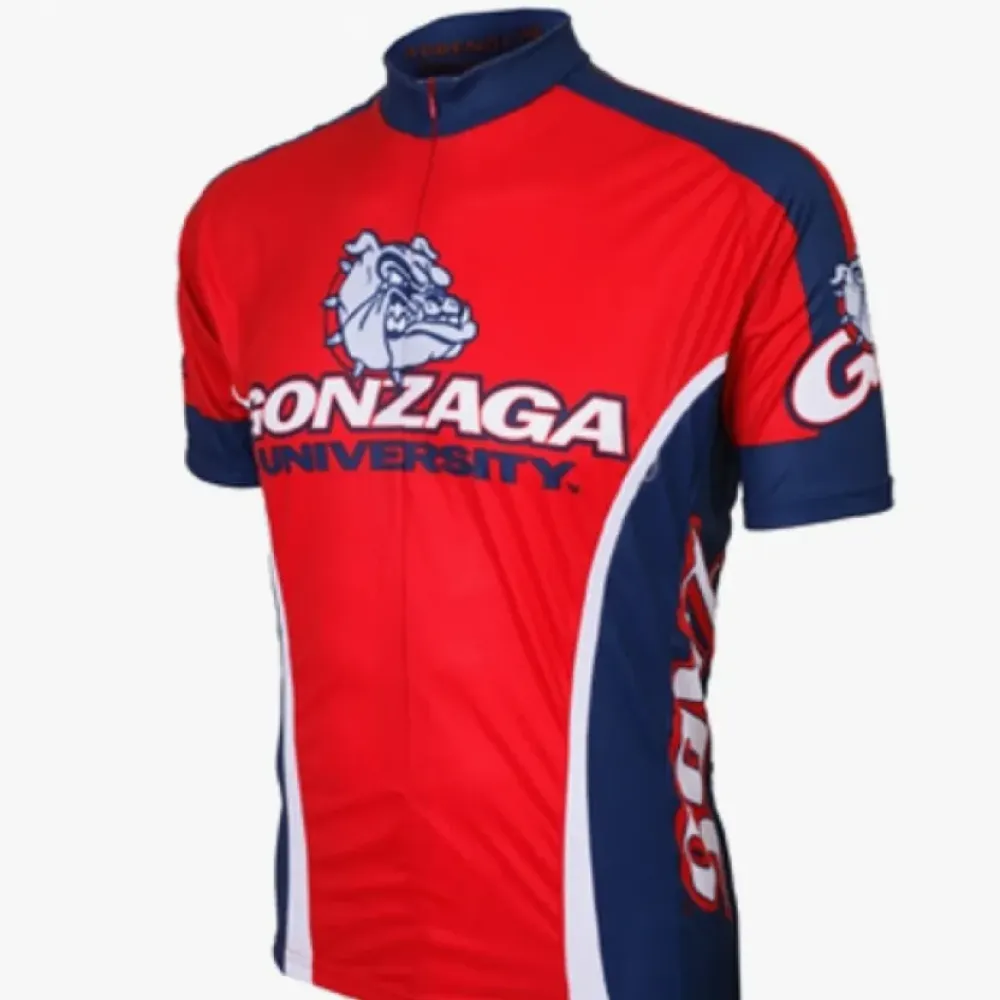 Adrenaline GU Gonzaga Bulldogs Cycling Jersey Short Sleeve Navy/Red/White