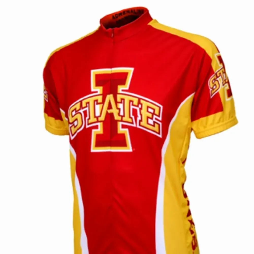 Adrenaline Pro  Iowa State Cyclones Short Sleeve Cycling Jersey/Red/Gold