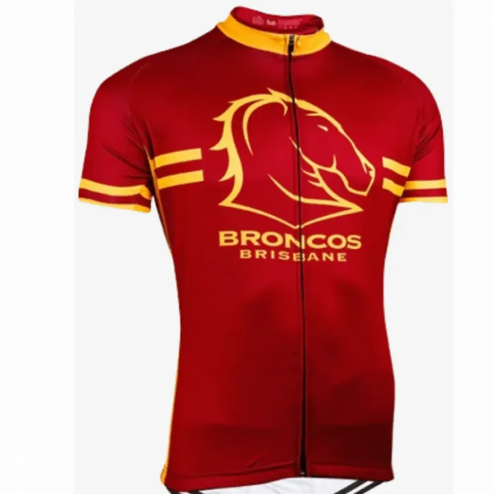 Brisbane Broncos Cycling Jersey - Maroon/Gold