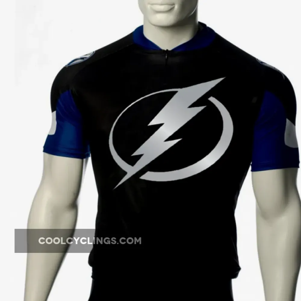 Tampa Bay Lightning Cycling Jersey/Black/Blue