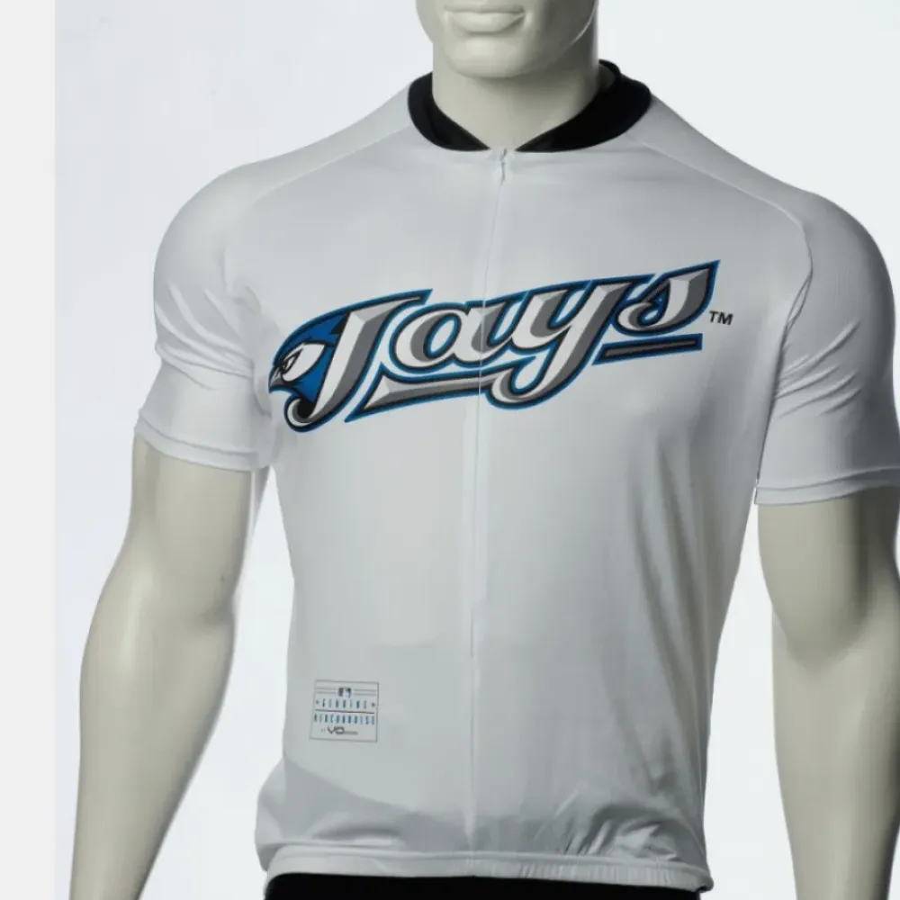 Toronto Blue Jays Team Cycling Jersey - Official MLB White/Black
