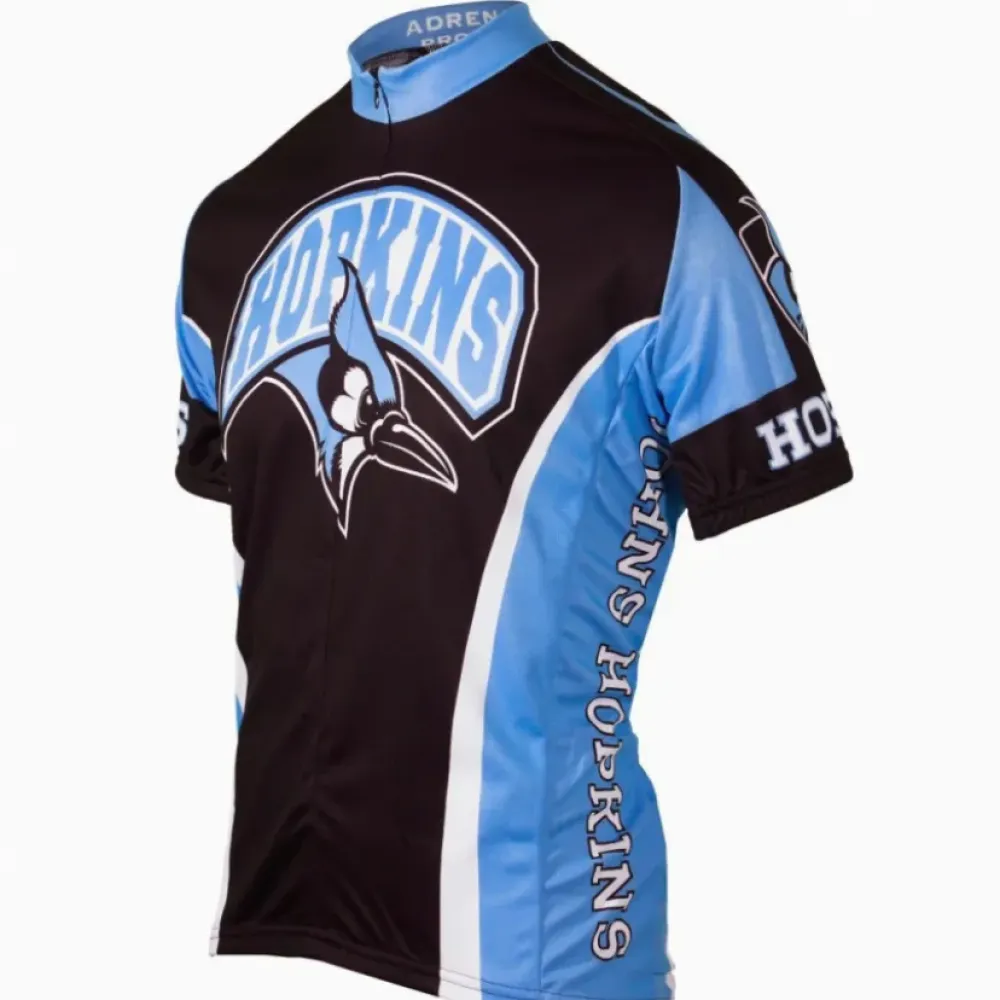 Johns Hopkins Blue Jays Cycling Jersey/Black/Light Blue